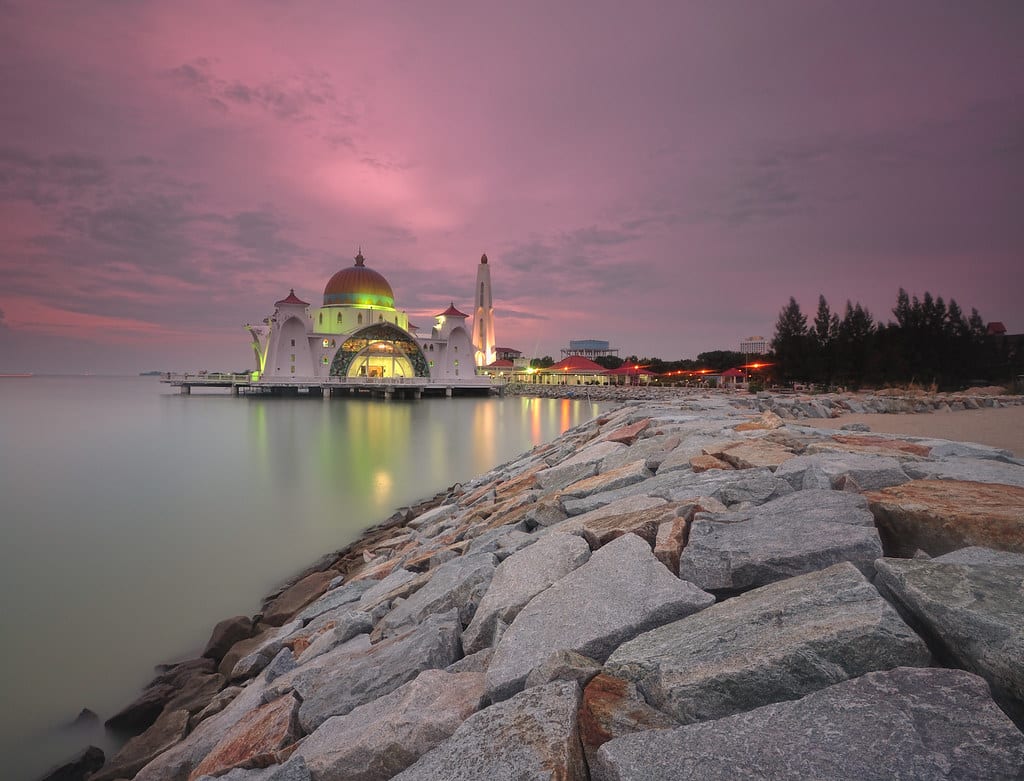 moschea galleggiante malacca Masjid Selat Melaka